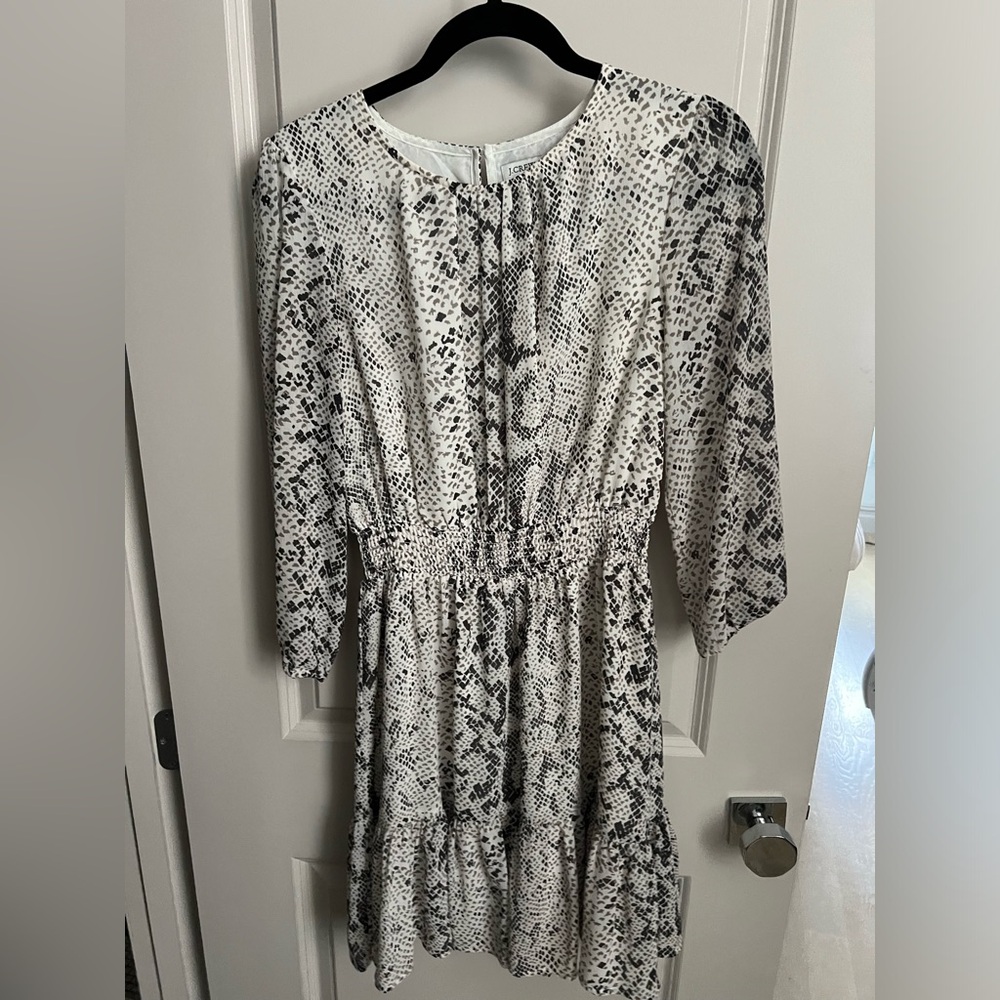 J Crew snake print dress